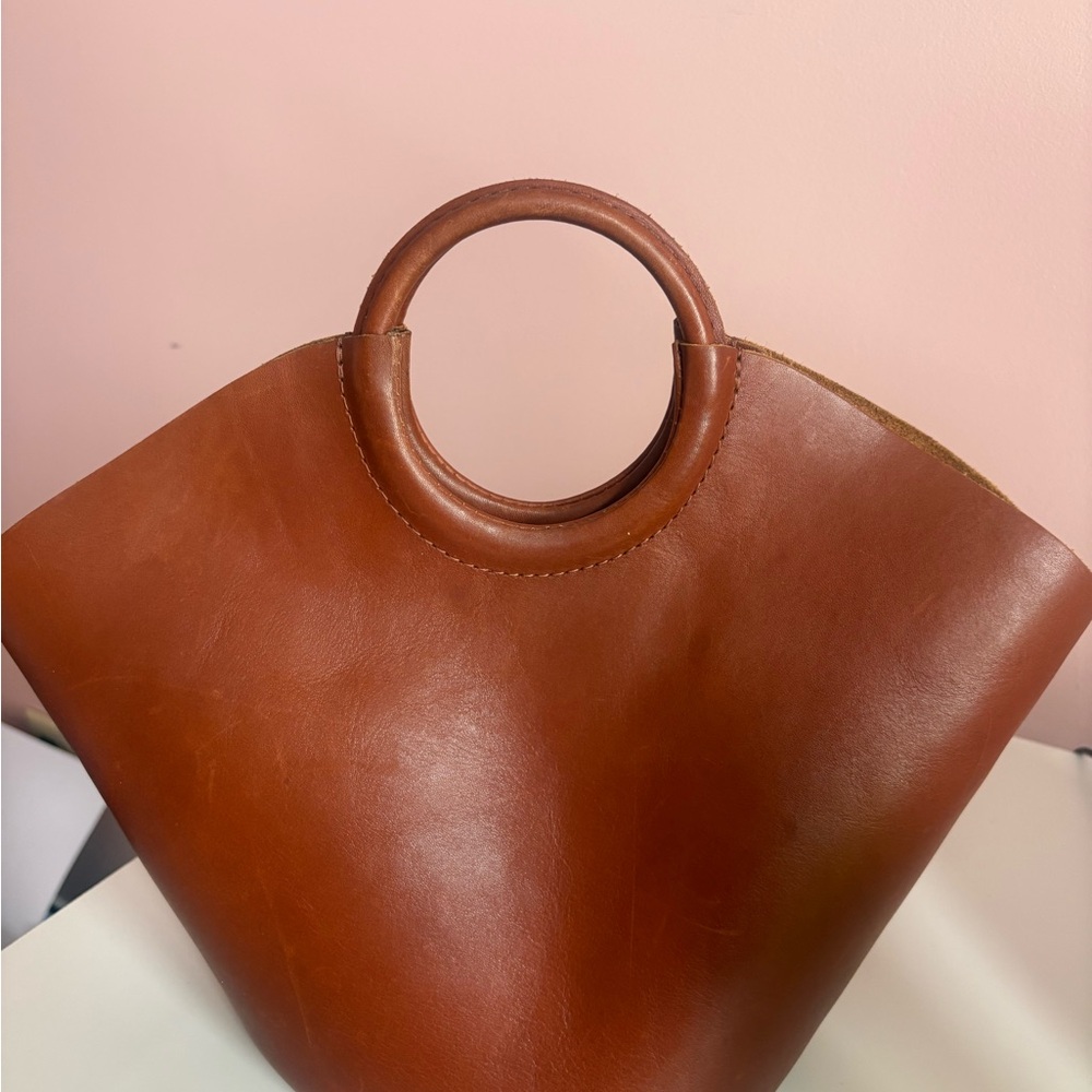 Portland Leather Milan Brown Leather Handbag